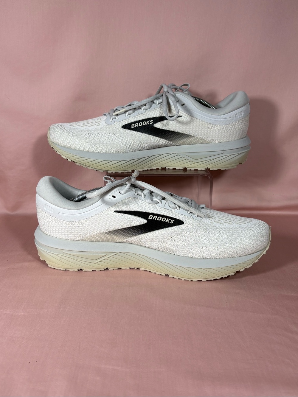 Brooks Revel 7 'White Pelican Black' Men's Running Shoes Size 11.5 D Medium